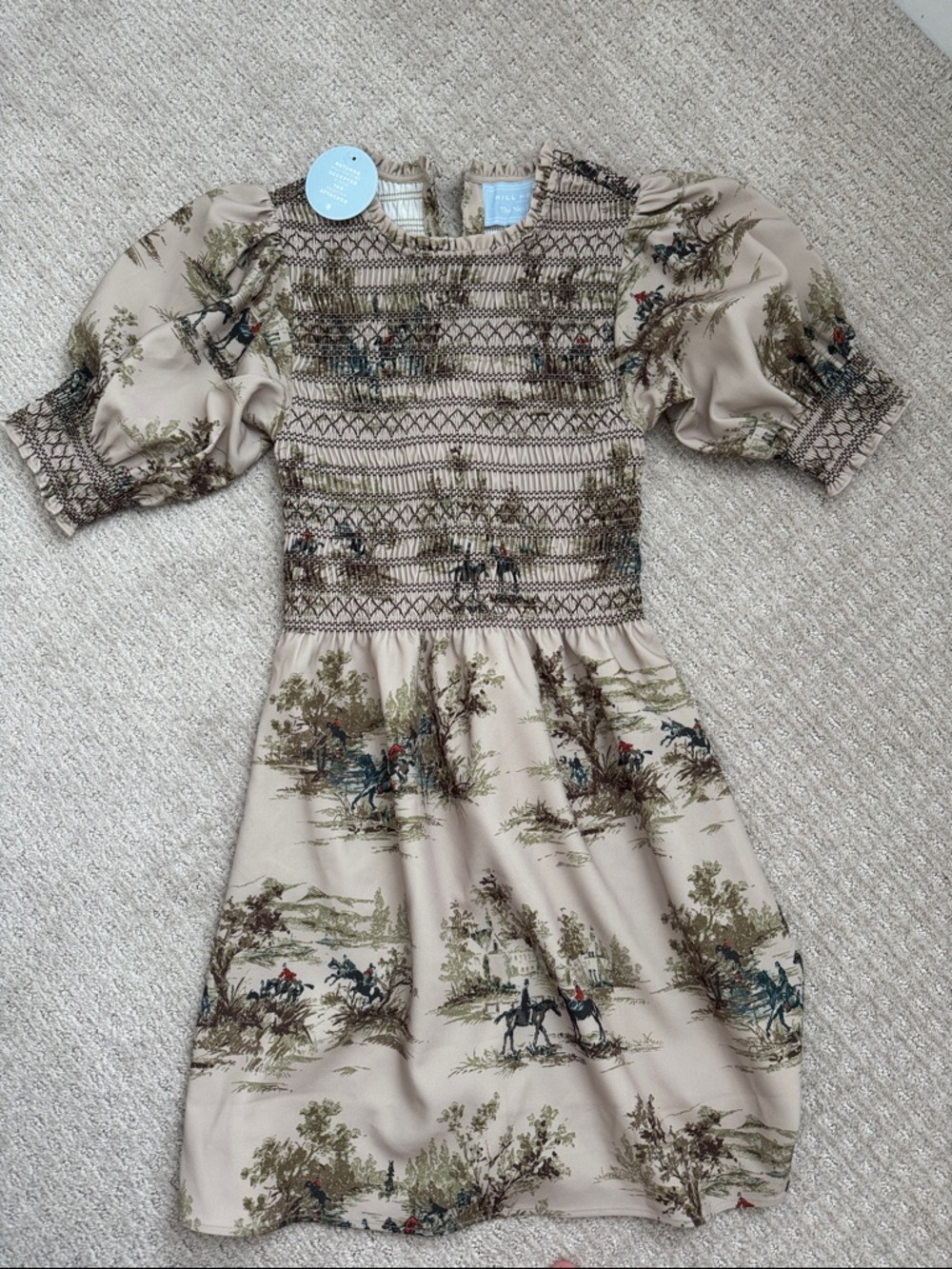 NWT Hill House Equestrian Print Mini Dress